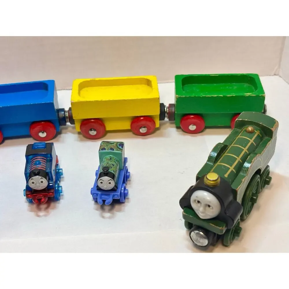 Wooden Magnetic Train Car Lot- Thomas Tank, Others